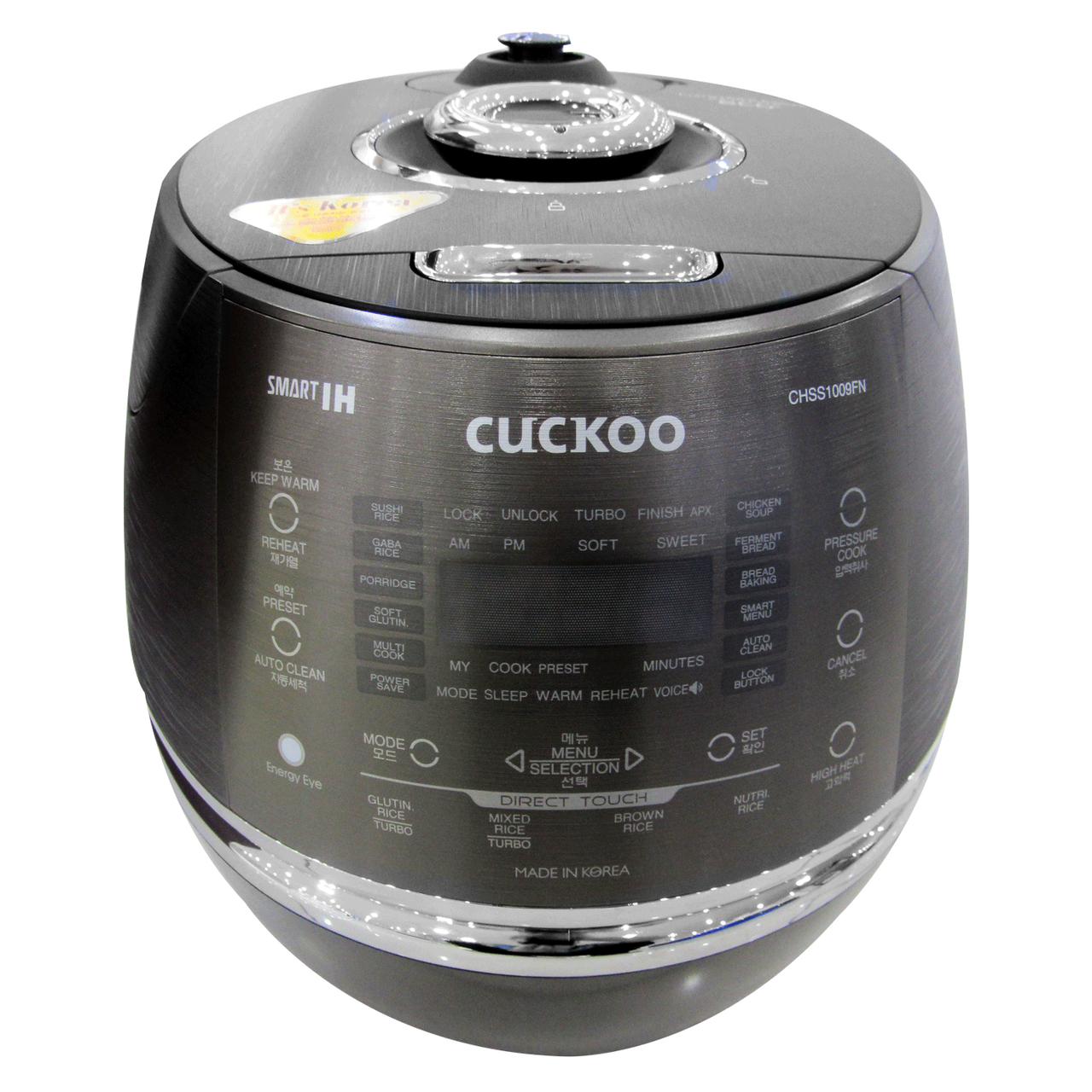 Cuckoo IH 10 Cup Pressure Rice Cooker CRP-CHSS1009FN (Dark Grey)